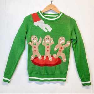 Tipsy Elves Gingerbread Man Ugly Christmas Sweater